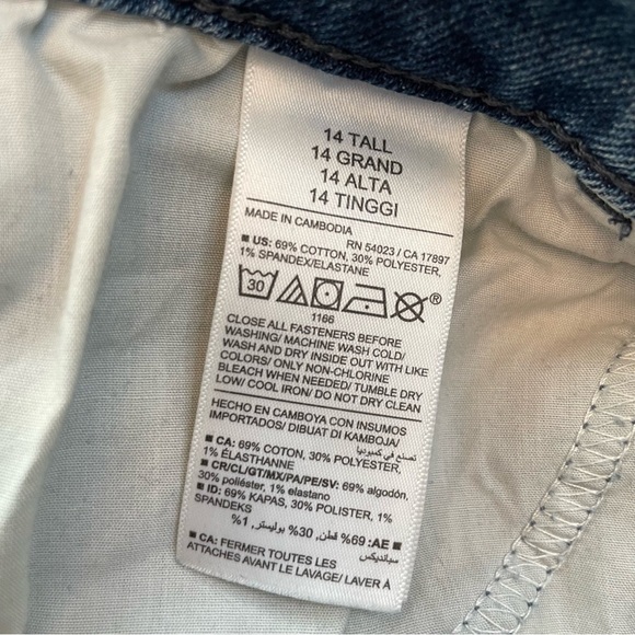 Old Navy Mid-Rise WOW Boot-Cut Jeans Blue 14 Tall - Picture 5 of 5